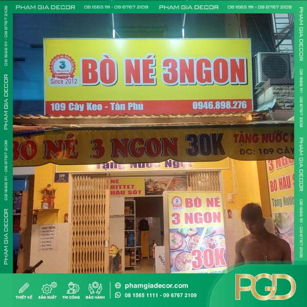 bảng hiệu hiflex trọn gói gò vấp
