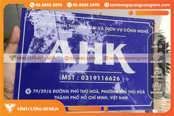 Các Loại Bảng Tên Công Ty Giá Rẻ Được Ưa Chuộng Hiện Nay