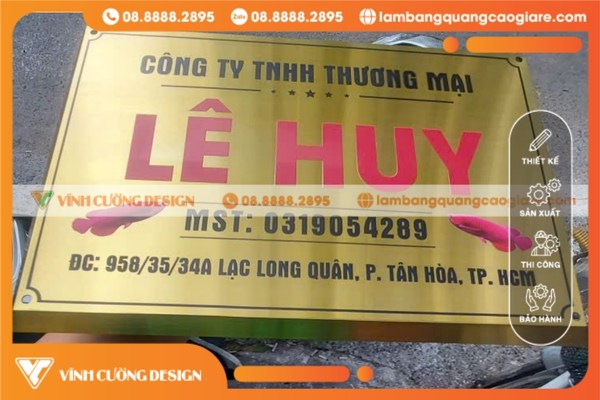 Làm Bảng Tên Cty Giá Rẻ