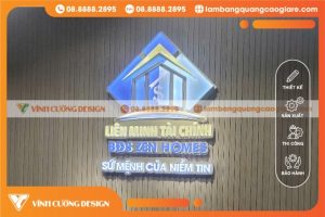 Lưu ý khi chọn đơn vị làm bảng hiệu văn phòng giá rẻ