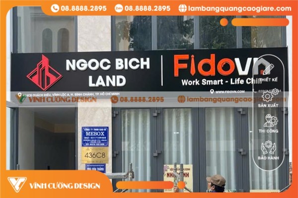Kinh nghiệm chọn đơn vị làm bảng hiệu bất động sản giá rẻ uy tín