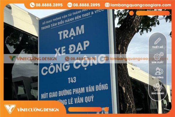 Quy trình thi công bảng hiệu công trình, biển chỉ dẫn chuyên nghiệp