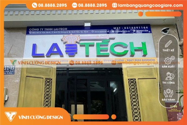 Các loại bảng hiệu Alu chữ nổi phổ biến hiện nay