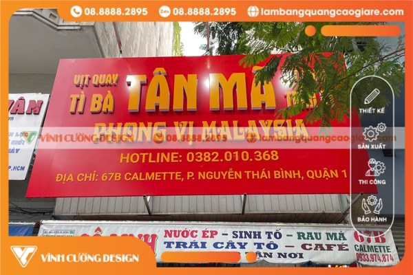 Quy trình thi công bảng hiệu Alu chữ nổi chuyên nghiệp tại Vĩnh Cường Design