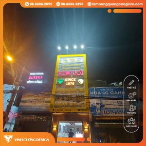 Thi công bảng hiệu tiệm vàng cao cấp tại TPHCM