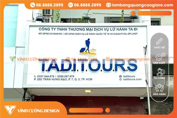 Chuyên Làm Bảng Hiệu Công Ty Chuyên Nghiệp Tại HCM 