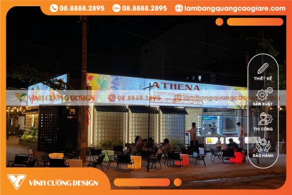 Khung sắt của làm bảng hiệu đèn LED giá rẻ