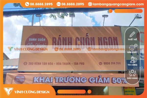 Vì sao cần lựa chọn làm bảng hiệu quận Tân Phú hợp lý