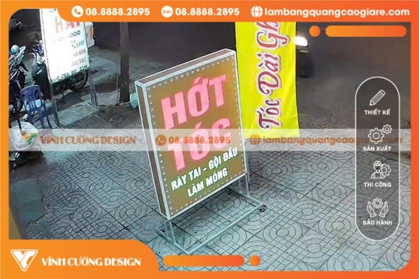 Các lưu ý khi thiết kế bảng hiệu quảng cáo đứng