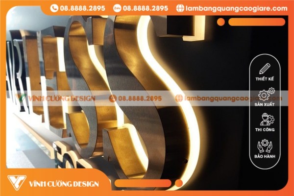 Các mẫu hình ảnh chữ nổi Inox phổ biến