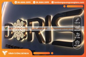 chữ inox đế mica cháo