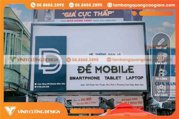 Làm bảng hiệu quảng cáo Biên Hòa hoàn thiện trong ngày
