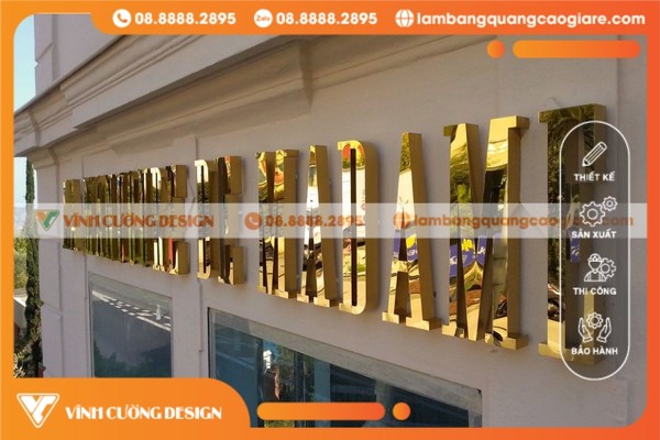 Mẫu Hình Ảnh Chữ Nổi Inox Bền Đẹp Nhất Hiện Nay