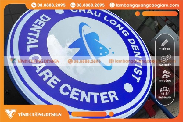 Mẫu Hộp Đèn Hút Nổi 2 Mặt Dán Decal
