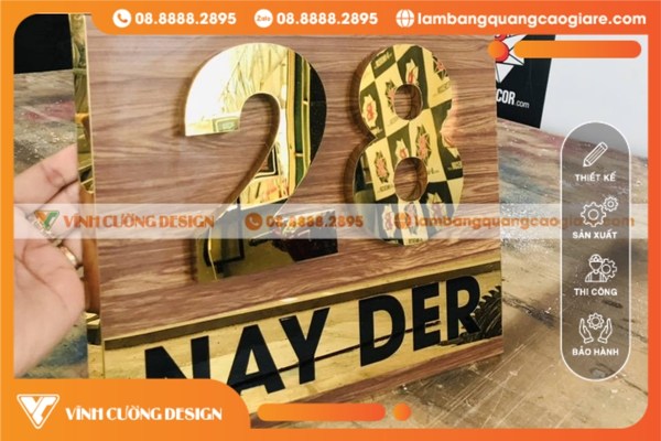 Các loại mẫu bảng số nhà đẹp phổ biến