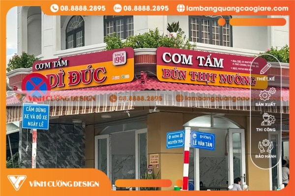 Công trình làm bảng hiệu quảng cáo Bình Dương