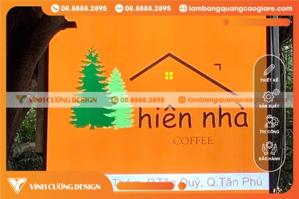 Địa chỉ thi công mẫu bảng hiệu cafe đẹp uy tín