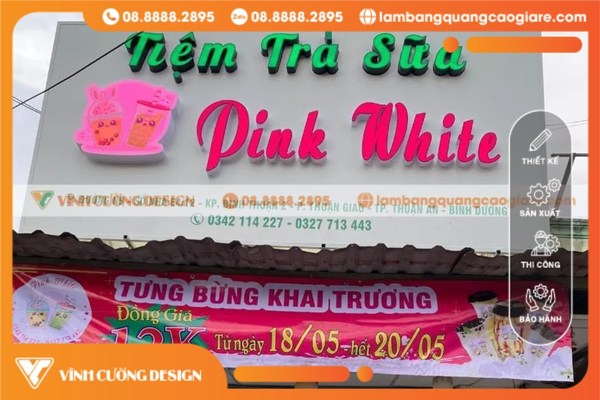 Thi công lắp đặt bảng hiệu quảng cáo tại Bình Dương