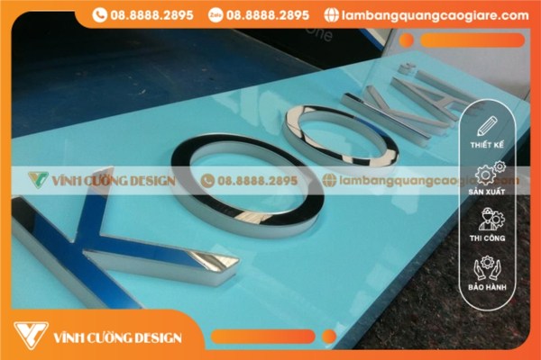 Lưu ý quan trọng khi chọn đơn vị gia công chữ Inox trắng gương sang trọng