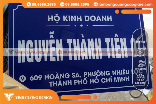 Mẫu Bảng Mica In UV Giá Rẻ Trọn Gói