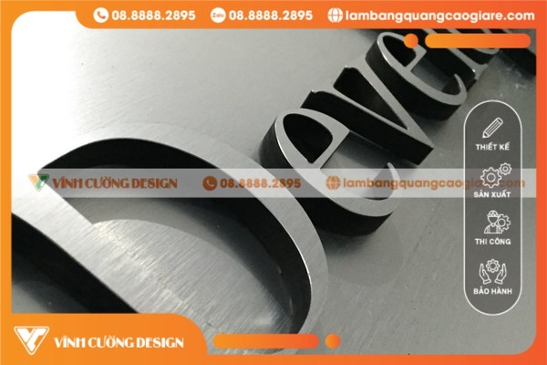 Quy trình sản xuất mẫu chữ Inox trắng xước đẹp