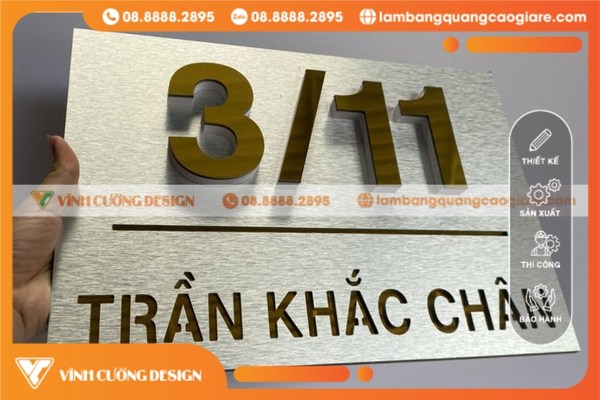 Quy trình thi công mẫu bảng số nhà đẹp trọn gói