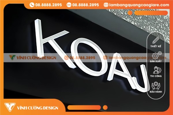 Quy trình thiết kế, gia công, thi công bảng hiệu chữ mica giá rẻ đẹp tại Vĩnh Cường Design