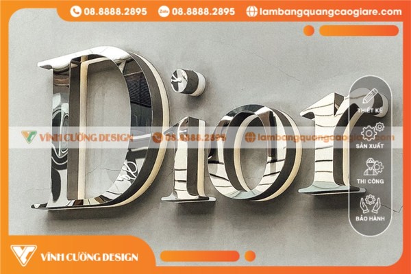 Ứng dụng thực tế của mẫu chữ Inox trắng gương đẹp