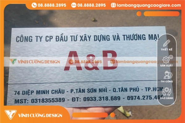 Ưu điểm nổi bật của mẫu bảng Alu in UV