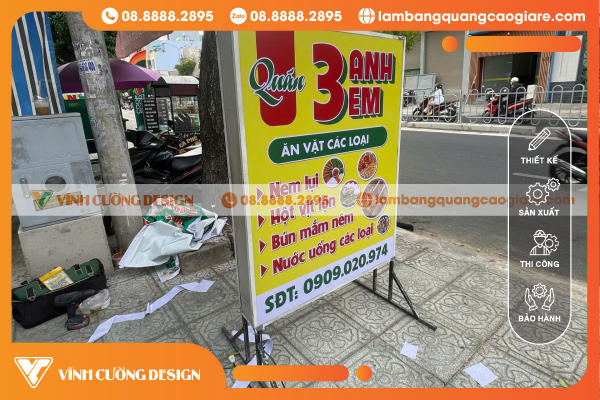Yếu tố ảnh hưởng đến chi phí làm bảng hiệu