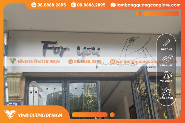 thi công nhanh chóng làm biển hiệu