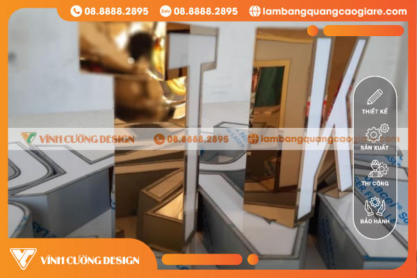 gia công chữ nhôm bo viền đẹp