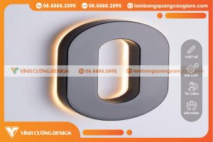 chữ nhôm đẹp làm chữ thương hiệu