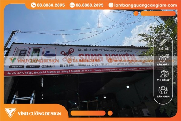 Bảng giá làm bảng hiệu quảng cáo tại quận Thủ Đức Vĩnh Cường Design