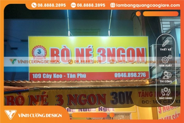 bảng hiệu hiflex trọn gói gò vấp