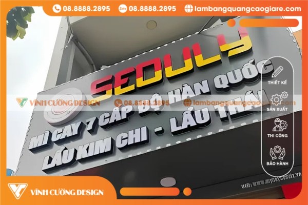 Báo giá làm bảng hiệu quảng cáo tại Hóc Môn