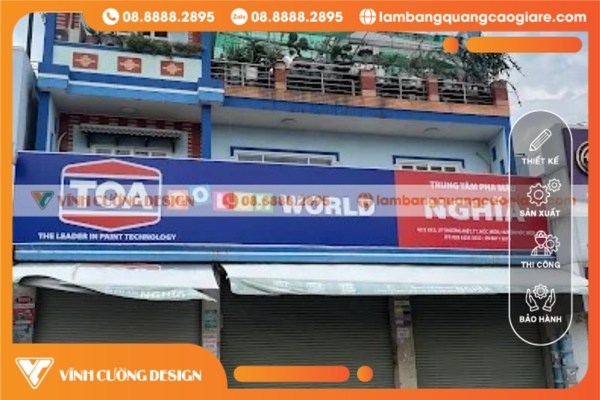 Các loại bảng hiệu quảng cáo phổ biến tại Hóc Môn