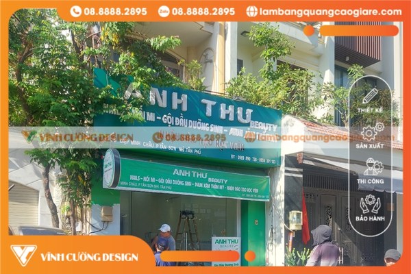 Làm bảng hiệu chữ nổi mica 3d