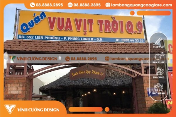 Thi công bảng hiệu giá rẻ quận 9