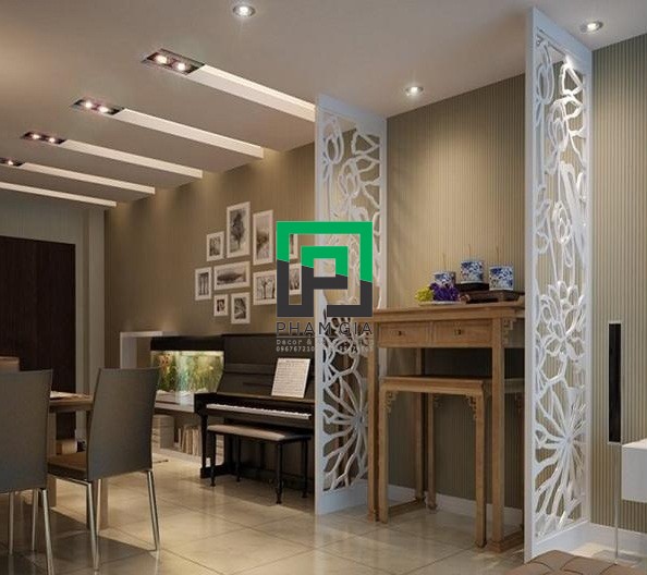 Vách ngăn phòng thờ khắc