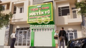 thiet ke thi cong bang hieu tiem vang