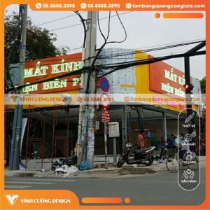 Thi công làm bảng hiệu mắt kính giá rẻ