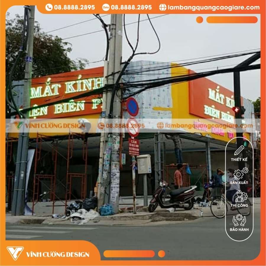 Thi công làm bảng hiệu mắt kính giá rẻ