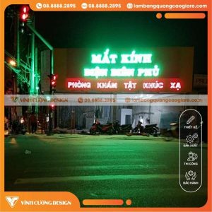 Thi công làm bảng hiệu mắt kính giá rẻ, chuyên nghiệp