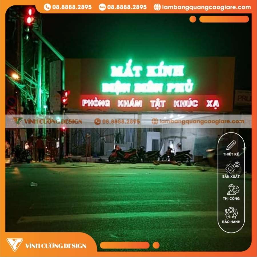 Thi công làm bảng hiệu mắt kính giá rẻ, chuyên nghiệp