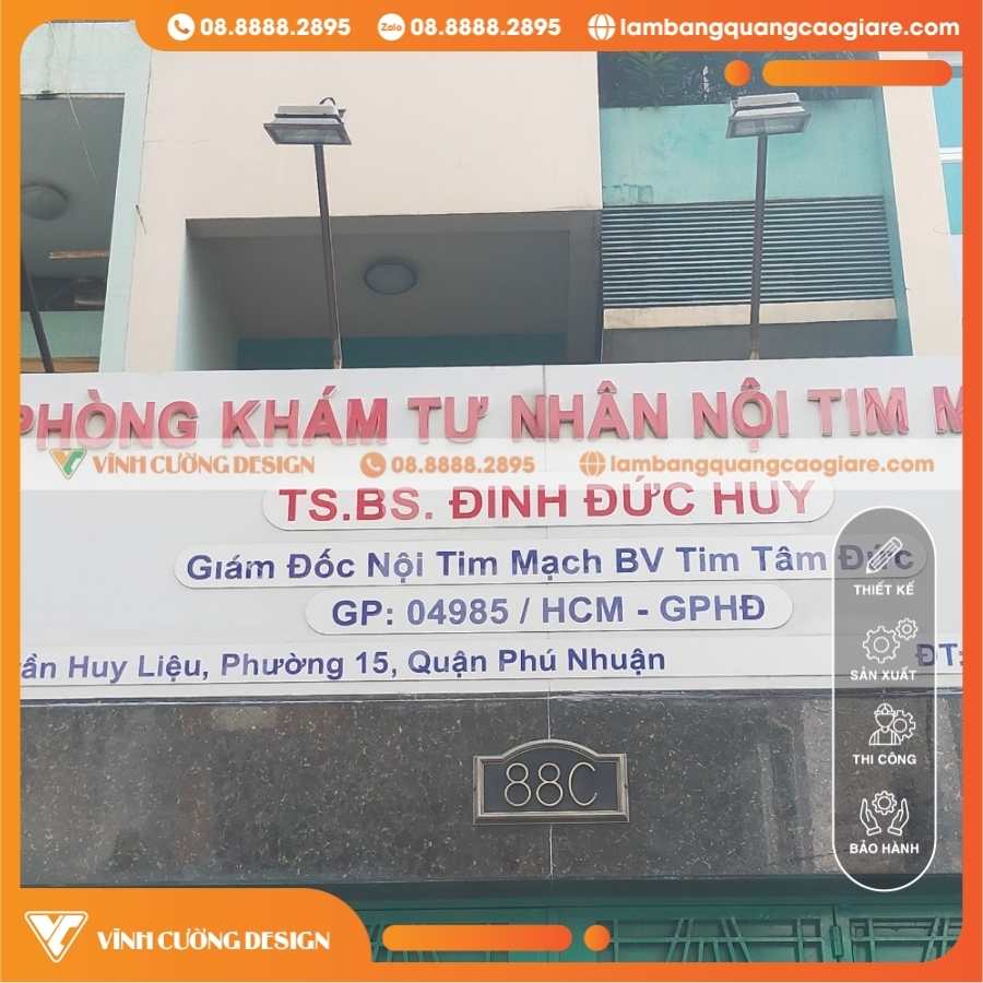 Giải Pháp Kỹ Thuật Và Quy Cách Cấu Tạo Bảng Quảng Cáo Mặt Tiền Phòng Khám