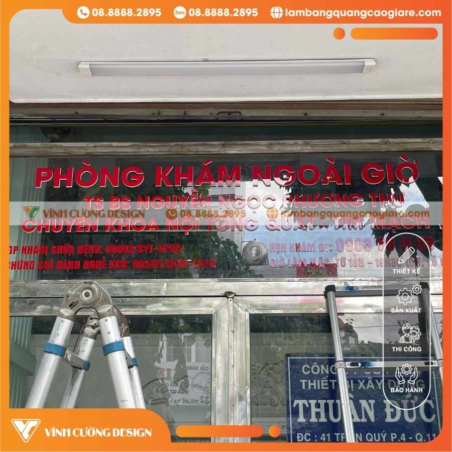 Chuyên Thi Công Chữ Nổi Mica Hông Formex Giá Rẻ Trọn Gói Cho Phòng Khám Bệnh