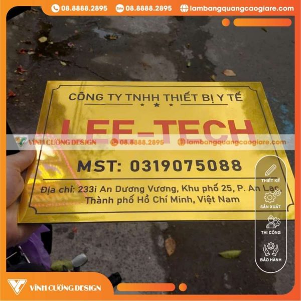 Đảm Bảo Thông Tin Pháp Lý Trên Bảng Tên Công Ty