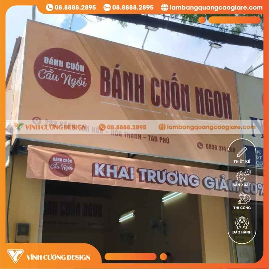 GIẢI ĐÁP THẮC MẮC VỀ LÀM BẢNG HIỆU BẠT TRỌN BỘ MẶT TIỀN