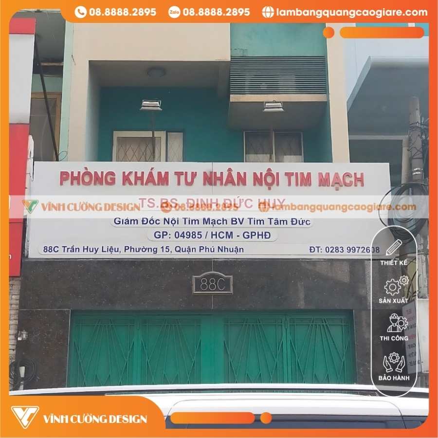 Giải Pháp Kỹ Thuật Và Quy Cách Cấu Tạo Bảng Quảng Cáo Mặt Tiền Phòng Khám